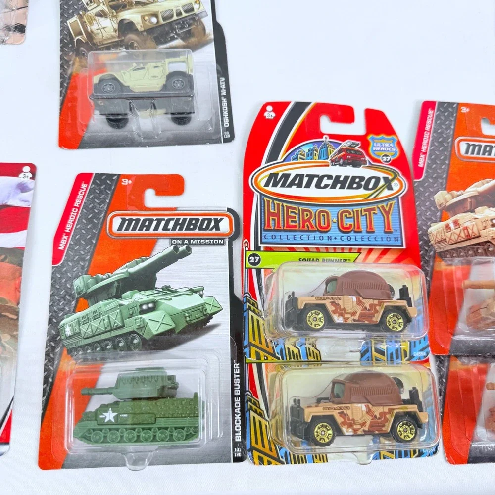 Matchbox Military Vehicle Lot Heroes Series Hero City Tanks Hitch N Haul